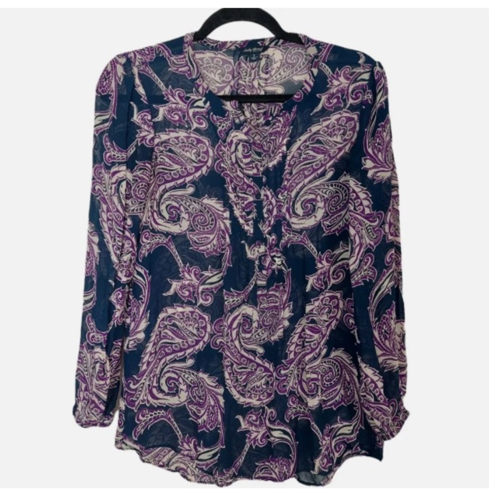 Lucky Brand Paisley Blouse